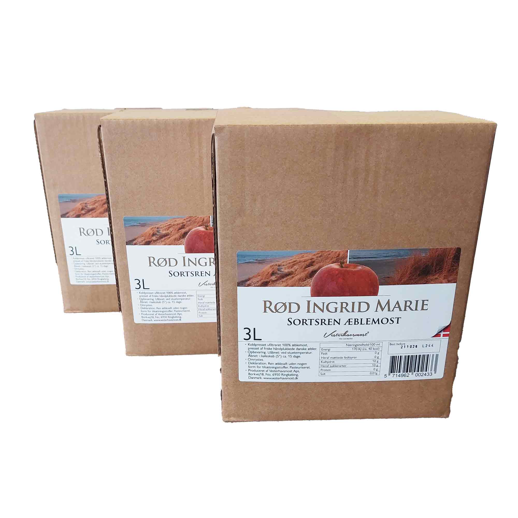 Red Ingrid Marie Apfelsaft - Bag-in-Box 3L x 3 Stück