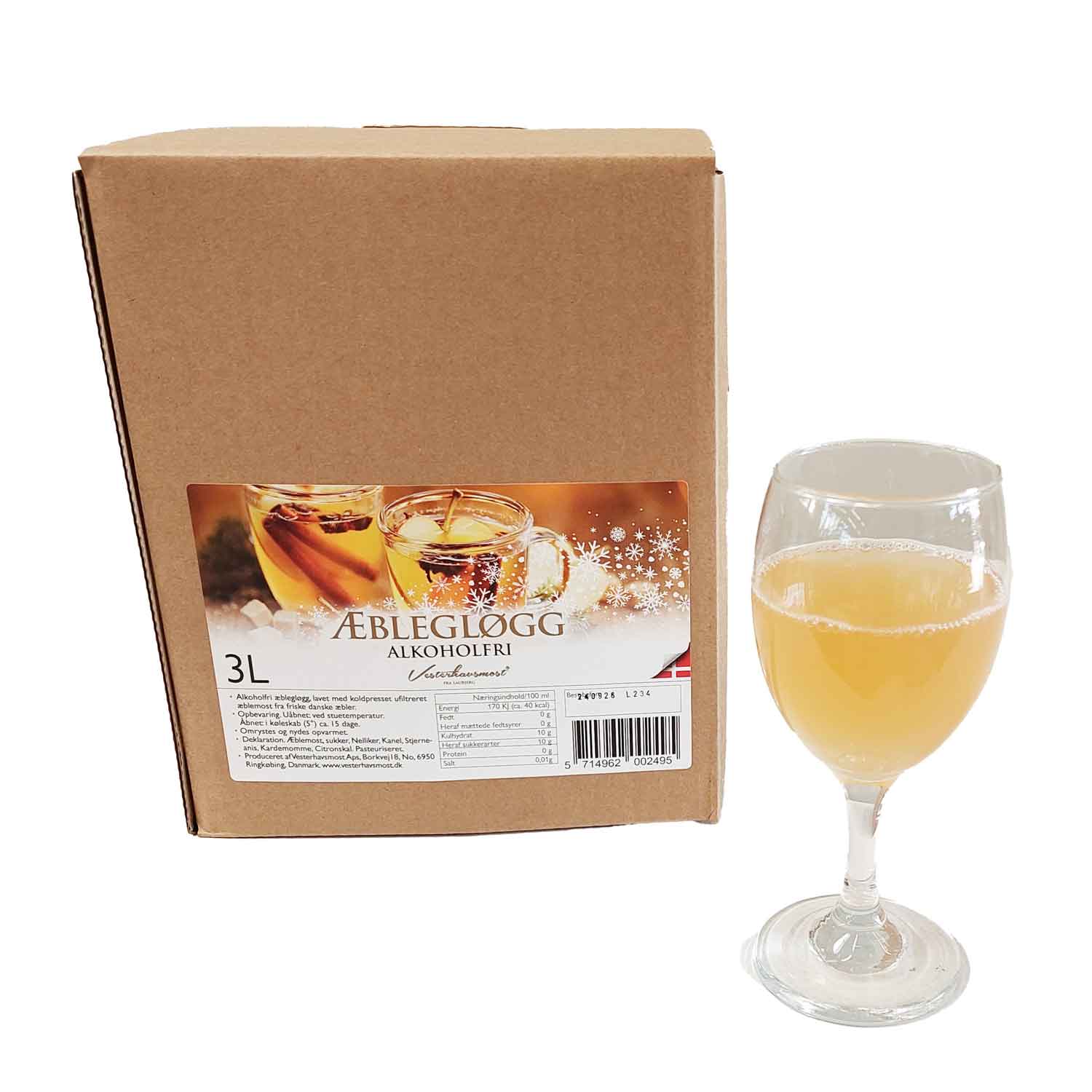 Apple mulled wine alcohol-free 3L - Vesterhavsmost